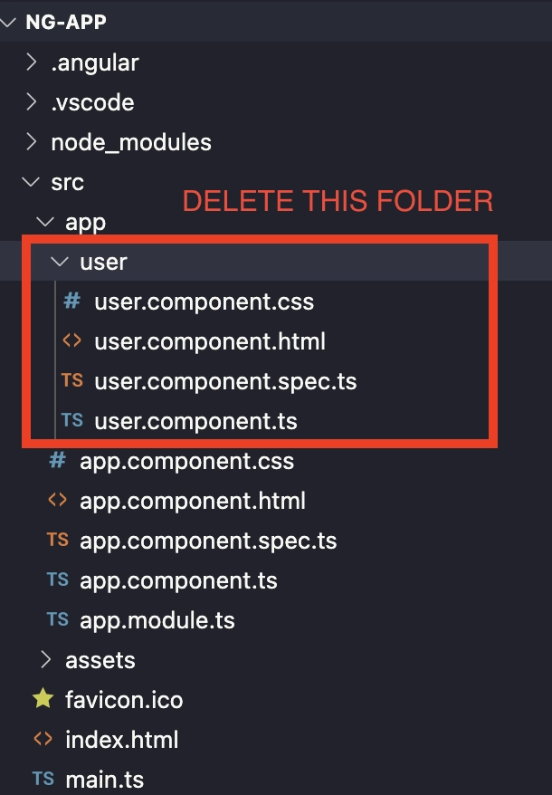 Delete Angular component