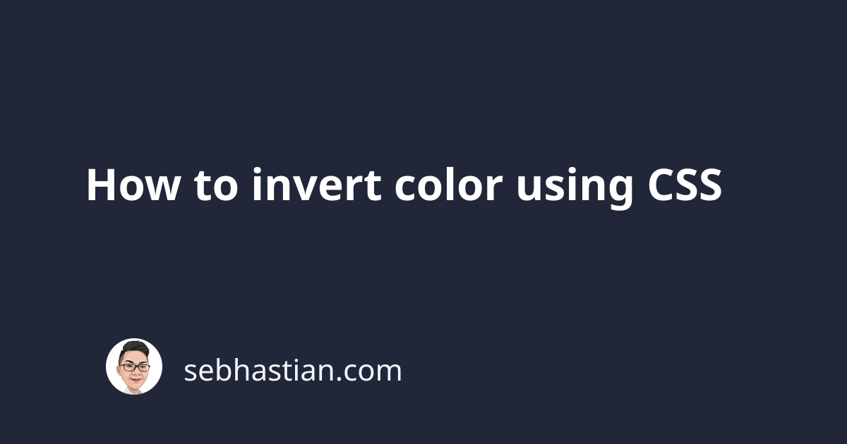 css - How to invert colors in background image of a HTML element