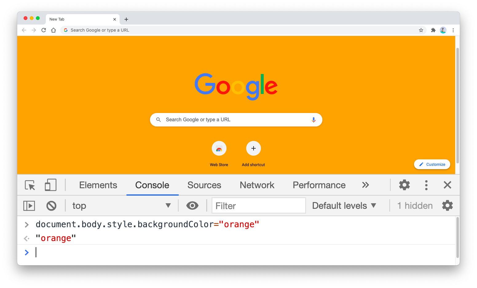 Javascript Change A Webpage Background Color