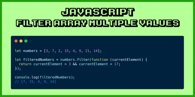 JavaScript: filtering array element with multiple conditions
