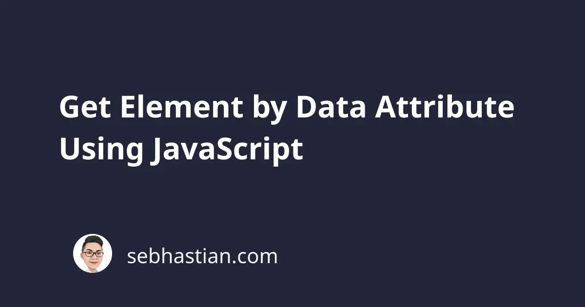 get data attribute from html element