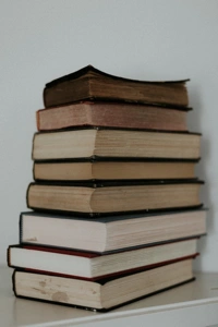 The stack data structure resembles a stack of books