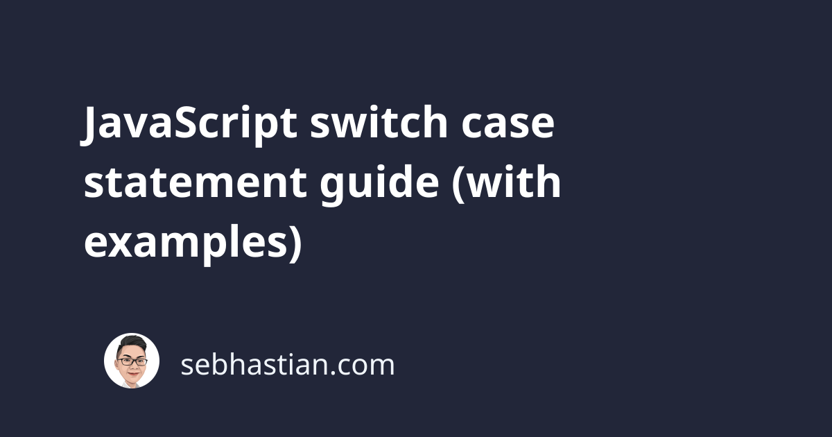 javascript switch statement assignment