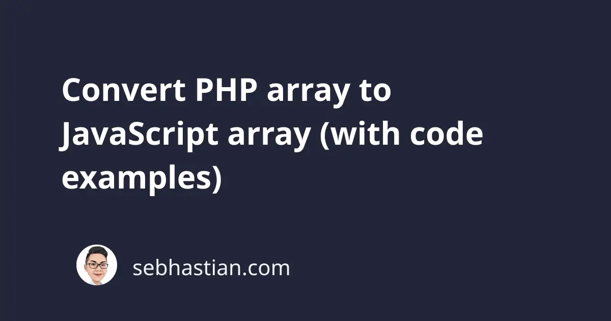 php array in javascript