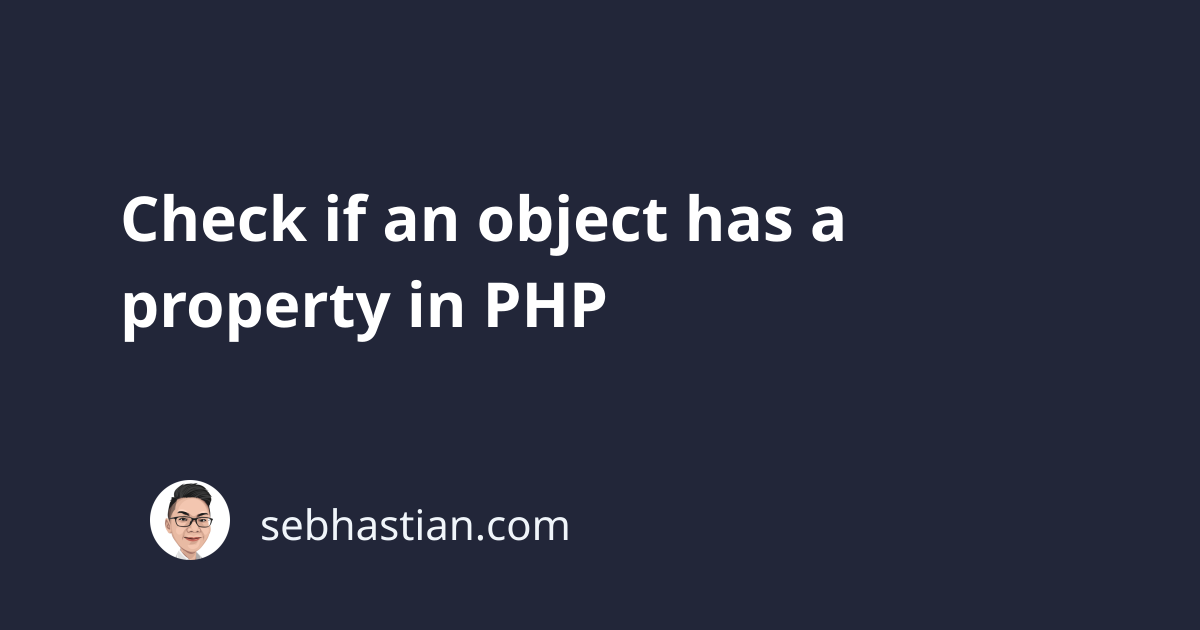 set property php object