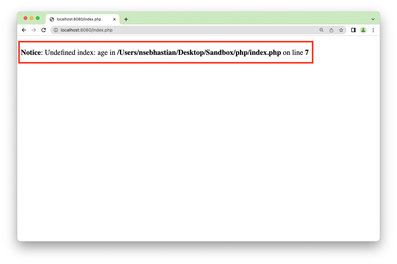 How To Solve Php Undefined Index Notice Sebhastian