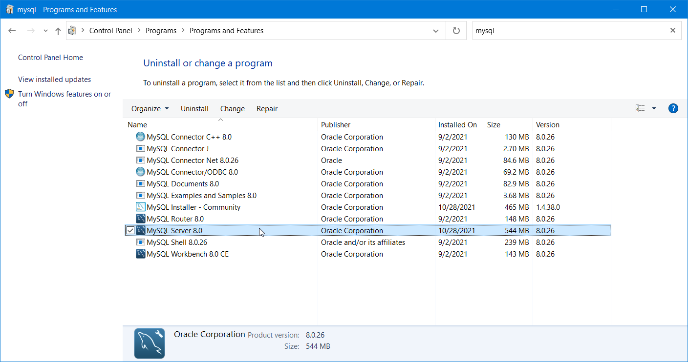 How To Uninstall MySQL On Windows Operating System Sebhastian